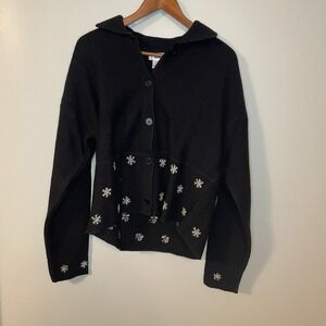 Tinu Vintage Boutique Brand 100% Lightweight Wool Pullover Sweater Women's Sz L